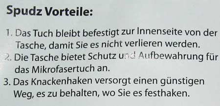 Spudz Anleitung deutsch